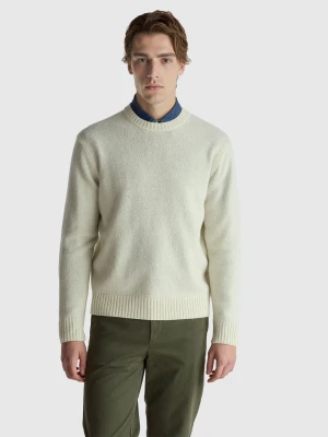 Benetton, Sweater In Shetland Wool, Size: XS, Creamy White, Men United Colors of Benetton