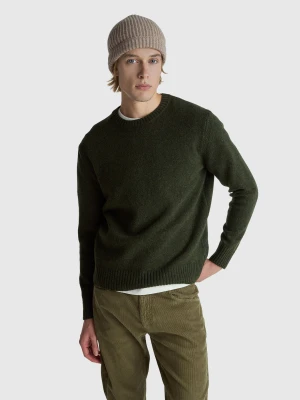 Benetton, Sweater In Shetland Wool, Size: XS, Dark Green, Men United Colors of Benetton