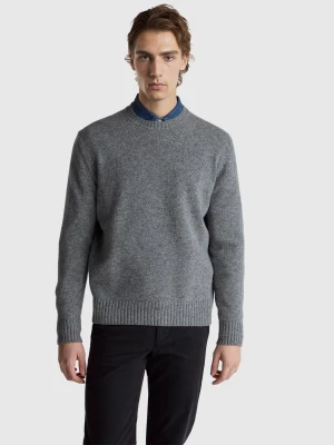 Benetton, Sweater In Shetland Wool, Size: XS, Gray, Men United Colors of Benetton