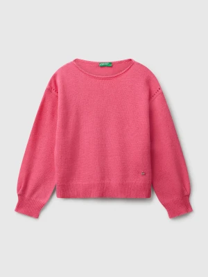 Benetton, Sweater In Viscose Blend, Size: XL, Fuchsia, Kids United Colors of Benetton