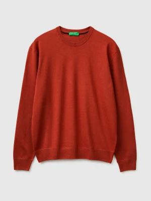 Benetton, Sweater In Viscose, Size: XL, Brick Red, Men United Colors of Benetton