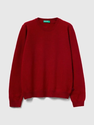 Benetton, Sweater In Wool And Viscose Blend, Size: XL, Brick Red, Kids United Colors of Benetton