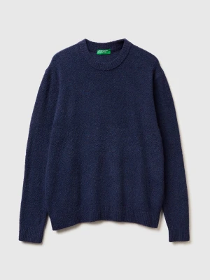 Benetton, Sweater In Wool Blend, Size: XS, Blue, Men United Colors of Benetton