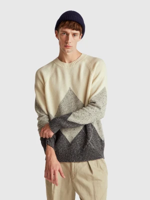 Benetton, Sweater L/s, Size: XS, Creamy White, Men United Colors of Benetton