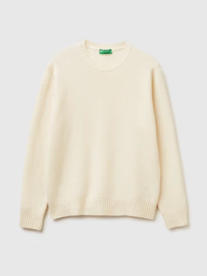 Benetton, Sweater L/s, Size: XS, Creamy White, Men United Colors of Benetton
