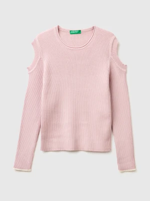 Benetton, Sweater With Cut-out, Size: XL, Pink, Kids United Colors of Benetton