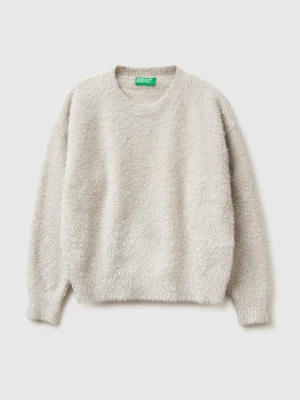 Benetton, Sweater With Lurex, Size: XL, Creamy White, Kids United Colors of Benetton