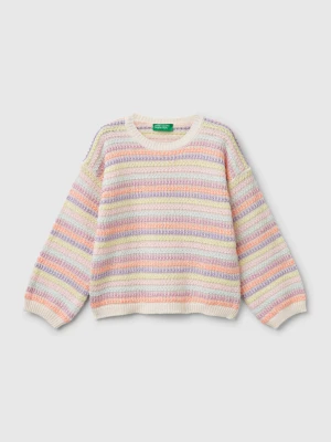 Benetton, Sweater With Multicolor Stripes, size 116, Multi-color, Kids United Colors of Benetton