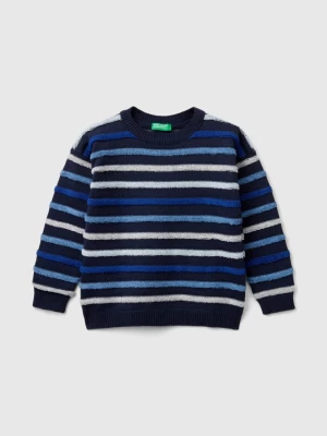 Benetton, Sweater With Multicolored Stripes, size 110, Multi-color, Kids United Colors of Benetton