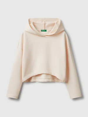 Benetton, Sweater With Rounded Bottom, size XL, Creamy White, Kids United Colors of Benetton