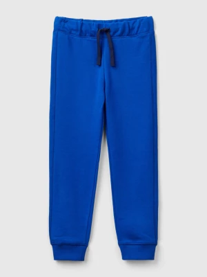 Benetton, Sweatpants In 100% Cotton, size 2XL, Bright Blue, Kids United Colors of Benetton