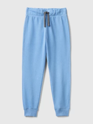 Benetton, Sweatpants In 100% Cotton, size 2XL, Light Blue, Kids United Colors of Benetton