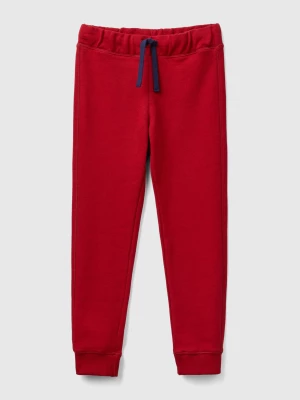 Benetton, Sweatpants In 100% Cotton, size 2XL, Red, Kids United Colors of Benetton