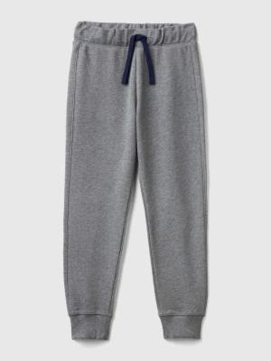 Benetton, Sweatpants In 100% Cotton, size M, Dark Gray, Kids United Colors of Benetton