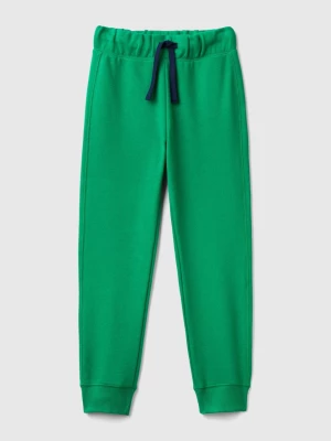 Benetton, Sweatpants In 100% Cotton, size M, Green, Kids United Colors of Benetton