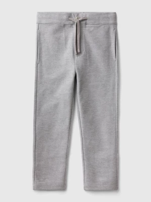 Benetton, Sweatpants In 100% Cotton, size S, Light Gray, Kids United Colors of Benetton