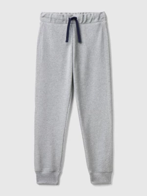 Benetton, Sweatpants In 100% Cotton, size S, Light Gray, Kids United Colors of Benetton