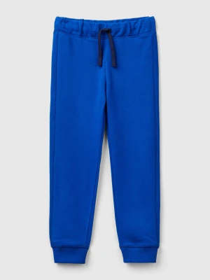 Benetton, Sweatpants In 100% Cotton, size XL, Bright Blue, Kids United Colors of Benetton