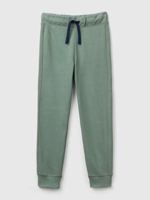 Benetton, Sweatpants In 100% Cotton, size XL, Light Green, Kids United Colors of Benetton