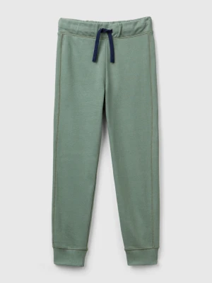 Benetton, Sweatpants In 100% Cotton, size XL, Light Green, Kids United Colors of Benetton