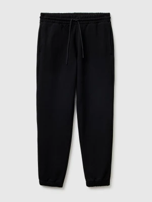 Benetton, Sweatpants In Cotton Blend, Size: XS, Black, Men United Colors of Benetton