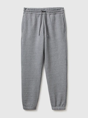 Benetton, Sweatpants In Cotton Blend, Size: XS, Dark Gray, Men United Colors of Benetton