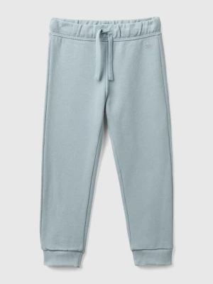 Benetton, Sweatpants In Organic Cotton, size 104, Pearl Gray, Kids United Colors of Benetton