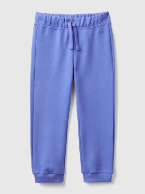 Benetton, Sweatpants In Organic Cotton, size 110, Periwinkle, Kids United Colors of Benetton