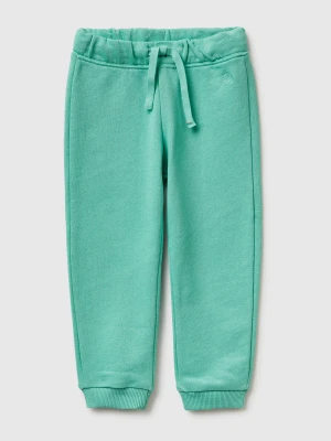 Benetton, Sweatpants In Organic Cotton, Size: 116, Aqua, Kids United Colors of Benetton