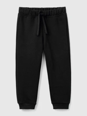 Benetton, Sweatpants In Organic Cotton, size 116, Black, Kids United Colors of Benetton