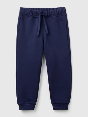 Benetton, Sweatpants In Organic Cotton, size 116, Dark Blue, Kids United Colors of Benetton