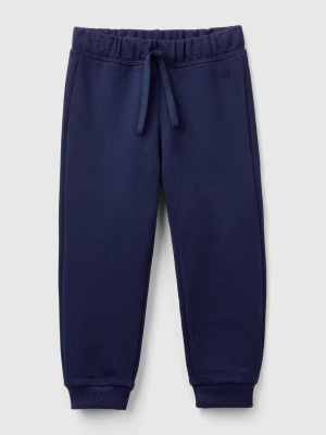 Benetton, Sweatpants In Organic Cotton, size 116, Dark Blue, Kids United Colors of Benetton