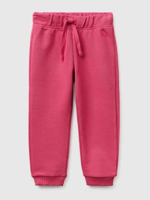 Benetton, Sweatpants In Organic Cotton, Size: 116, Fuchsia, Kids United Colors of Benetton
