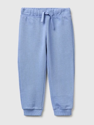 Benetton, Sweatpants In Organic Cotton, Size: 116, Sky Blue, Kids United Colors of Benetton