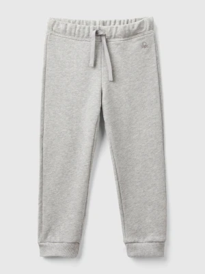 Benetton, Sweatpants In Cotton, size 116, Light Gray, Kids United Colors of Benetton