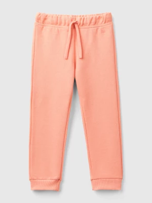 Benetton, Sweatpants In Organic Cotton, size 90, Peach, Kids United Colors of Benetton