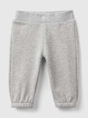 Benetton, Sweatpants In Organic Cotton, size 50, Light Gray, Kids United Colors of Benetton