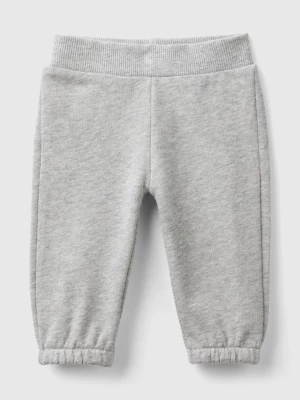 Benetton, Sweatpants In Organic Cotton, size 56, Light Gray, Kids United Colors of Benetton