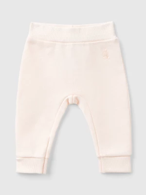 Benetton, Sweatpants In Organic Cotton, size 56, Soft Pink, Kids United Colors of Benetton