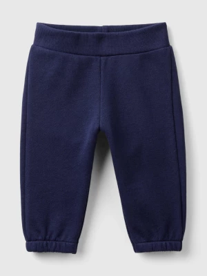 Benetton, Sweatpants In Organic Cotton, size 62, Dark Blue, Kids United Colors of Benetton