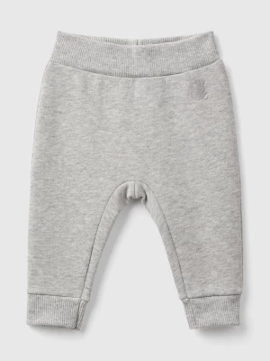 Benetton, Sweatpants In Organic Cotton, size 62, Light Gray, Kids United Colors of Benetton