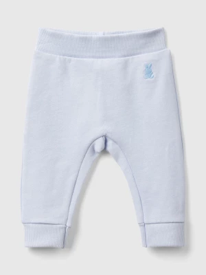 Benetton, Sweatpants In Organic Cotton, size 62, Sky Blue, Kids United Colors of Benetton