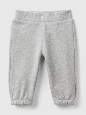 Benetton, Sweatpants In Organic Cotton, size 68, Light Gray, Kids United Colors of Benetton