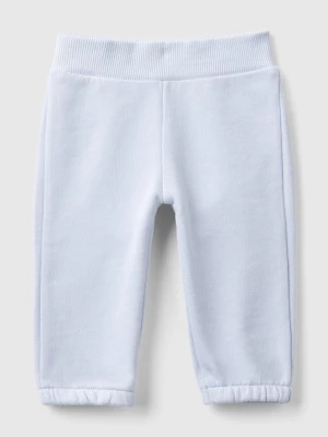 Benetton, Sweatpants In Organic Cotton, size 68, Sky Blue, Kids United Colors of Benetton