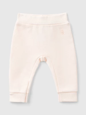 Benetton, Sweatpants In Organic Cotton, size 68, Soft Pink, Kids United Colors of Benetton