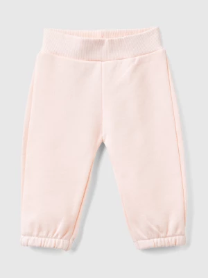 Benetton, Sweatpants In Organic Cotton, size 68, Soft Pink, Kids United Colors of Benetton