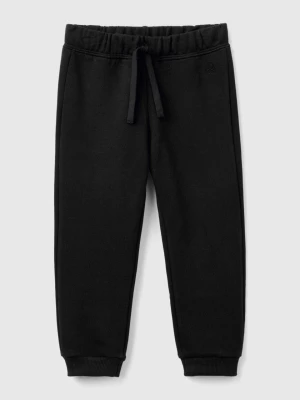 Benetton, Sweatpants In Organic Cotton, size 82, Black, Kids United Colors of Benetton