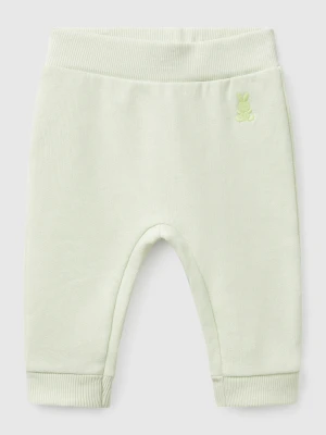 Benetton, Sweatpants In Organic Cotton, size 82, Light Green, Kids United Colors of Benetton