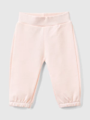 Benetton, Sweatpants In Organic Cotton, size 82, Soft Pink, Kids United Colors of Benetton