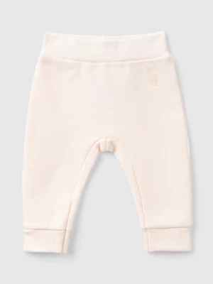 Benetton, Sweatpants In Organic Cotton, size 82, Soft Pink, Kids United Colors of Benetton